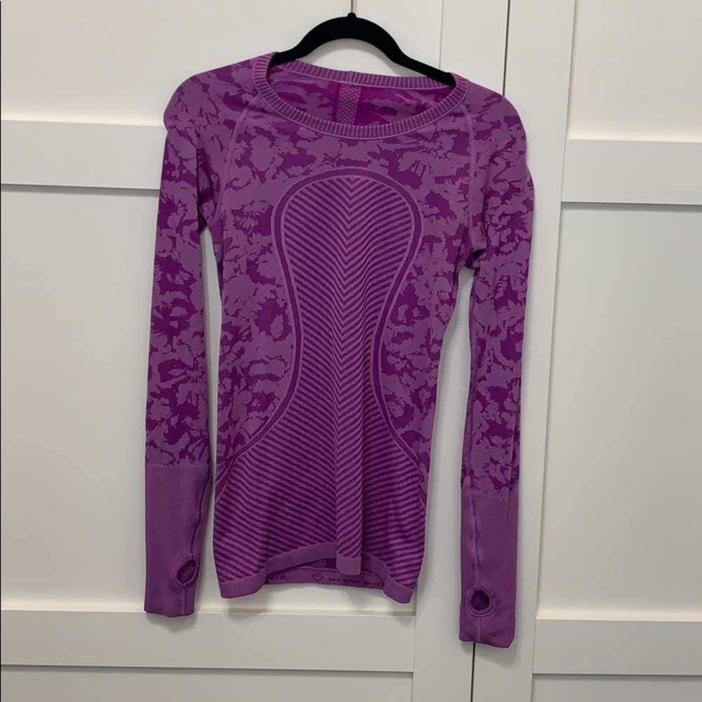 Purple camo long sleeve